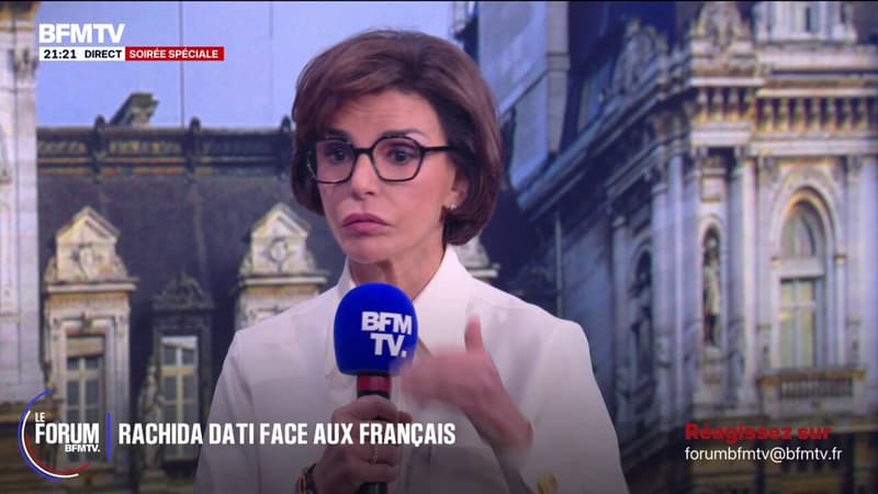 FORUM BFM - "Les familles fuient Paris", explique Rachida Dati, ministre de la Culture