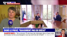 Réforme des retraites: Emmanuel Macron est "dans le déni d'une mobilisation qui reste inédite et historique" pour Céline Verzeletti (CGT)