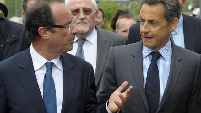 François Hollande serait largement élu face à Nicolas Sarkozy avec 60% des voix si le second tour de l'élection présidentielle se déroulait dimanche, selon un sondage Ipsos Logica Business consulting pour France Télévisions, Radio France et Le Monde. /Pho