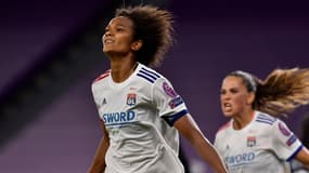 Wendie Renard avec l'OL en Ligue des champions féminine, à Saint-Sébastien le 26 août 2020