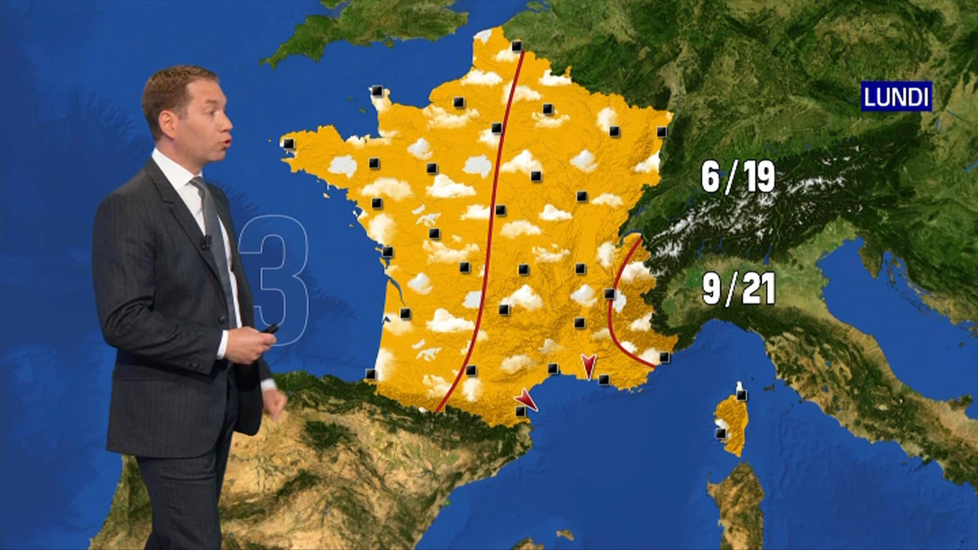 La météo du lundi 18 avril 2022. La météo du lundi 18 avril 2022.