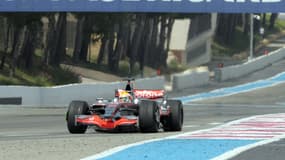 Lewis Hamilton au Castellet en 2008