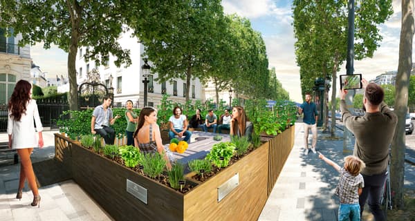 Des terrasses végétalisées vont être installées cet été sur les Champs-Élysées Des terrasses végétalisées vont être installées cet été sur les Champs-Élysées