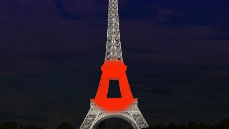 La tour Eiffel sera aux couleurs du Japon jeudi 13 et vendredi 14