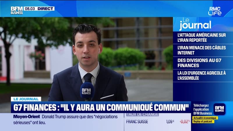 G7 Finances : "Il y aura un communiqué commun"