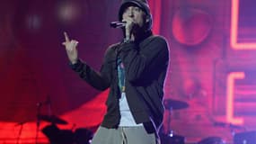 Eminem au Festival Lollapalooza à Chicago en 2014