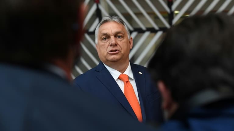 Le Premier ministre hongrois Viktor Orban s'adresse aux médias à Bruxelles, le 24 juin 2021
