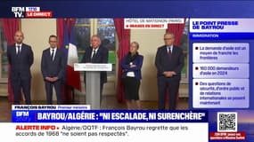 François Bayrou sur les accords de 1968: "S'il n'y avait pas de réponse, ça serait la dénonciation des accords qui serait la seule issue possible; ce n'est pas celle que nous souhaitons"