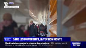 Retraites: dans certaines universités, des étudiants non-grévistes pris pour cible 
