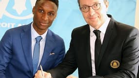 Bouna Sarr et Jacques-Henri Eyraud