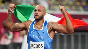 Lamont Marcell Jacobs, titré sur le 100m des JO de Tokyo