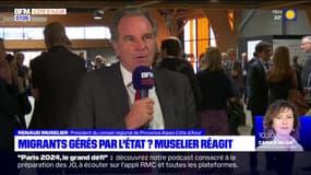 Renaud Muselier réagit à la proposition de laisser l'État gérer les migrants