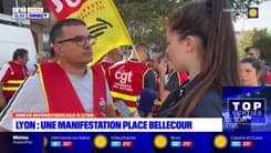 Grève du 13 octobre: les manifestants au rendez-vous place Bellecour à Lyon