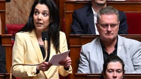 La députée Sophia Chikirou à l'Assemblée nationale le 16 mai 2023