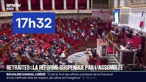 Retraites: la réforme suspendue par l'Assemblée nationale