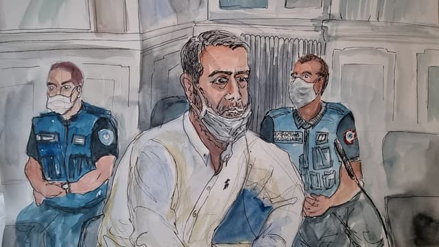 Nordahl Lelandais lors du procès pour le meurtre d'Arthur Noyer devant la cour d'assises de Savoie.