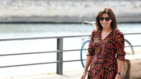 La maire de Paris Anne Hidalgo lors de l'ouverture de l'édition 2022 de Paris Plage, le 9 juillet 2022, sur les bords de Seine.