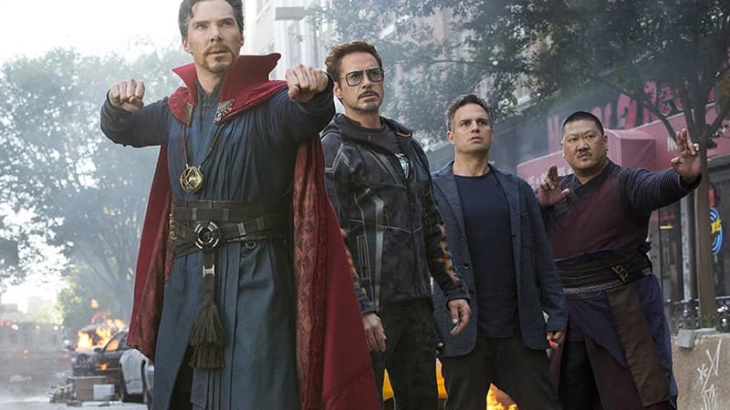 Les super-héros Marvel de Avengers: Infinity War.