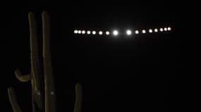 L'avion Solar impulse 2 décolle de Phoenix, en Arizona, le 12 mai 2016. 