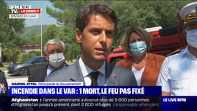 Gabriel Attal: "Des moyens venant de tout le pays sont mobilisés" contre les incendies dans le Var