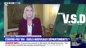 Marine Le Pen sur le couvre-feu à 18h: "Ce qui fonctionne, c'est le télétravail"