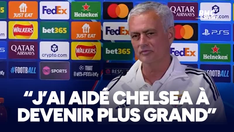 "J'ai aidÃ© Chelsea Ã  devenir plus grand" sourit Mourinho