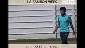 Le défilé de mode des joueurs de l'Equipe de France