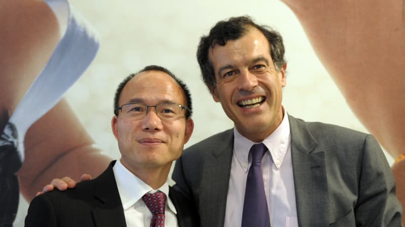 Le patron de Fosun Guo Guangchang et son homologue du Club Med Henri Giscard d'Estaing