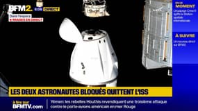 Les deux astronautes américains, bloqués dans l'ISS, ont quitté celle-ci à bord d'une capsule SpaceX
