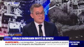 Projet de loi immigration: "Le gouvernement souhaite un accord", affirme Gérald Darmanin