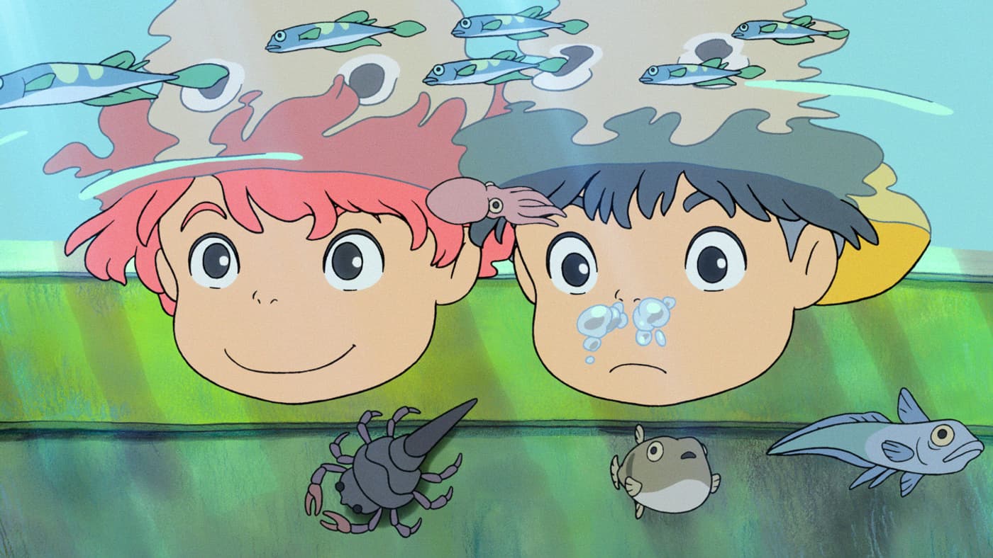Ponyo sur la falaise