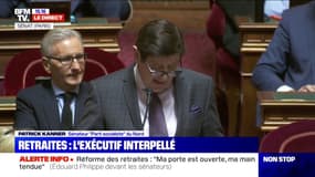 Retraites: le sénateur PS Patrick Kanner interpelle le Premier ministre Édouard Philippe