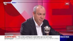 "Si [le gouvernement] veut faire des mesurettes, c'est sans nous", prévient Laurent Berger, secrétaire général de la CFDT