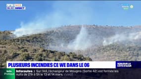 Plusieurs incendies ce week-end dans les Alpes-Maritimes