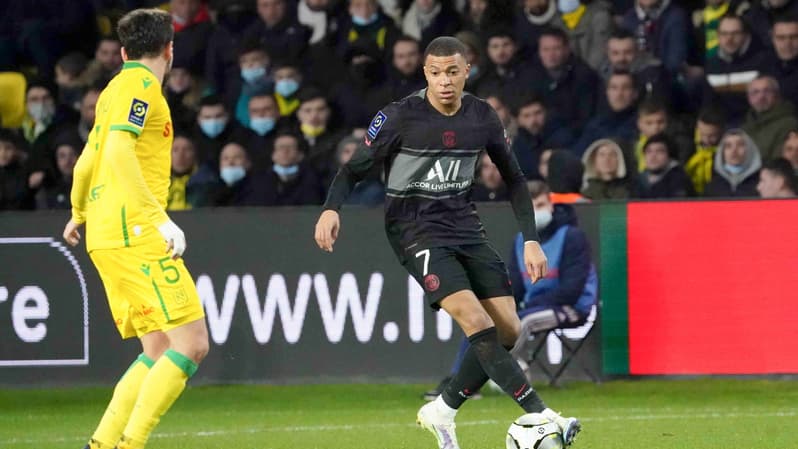 Kylian Mbappé lors de Nantes-PSG, le 19 février 2022