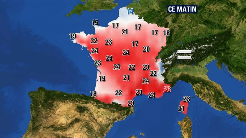 La météo de ce vendredi matin La météo de ce vendredi matin