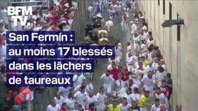 En Espagne, les lâchers de taureaux lors des fêtes de la San Fermín ont déjà fait 17 blessés