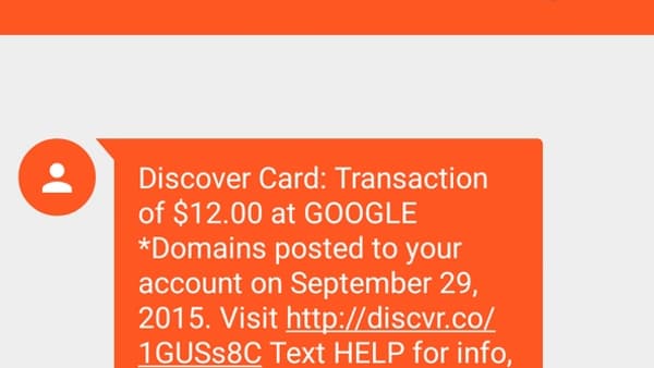 Confirmation d'achat reçue sur le smartphone Confirmation d'achat reçue sur le smartphone