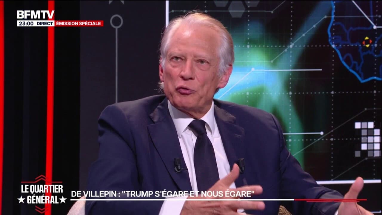 “Le leadership européen n’est pas à la hauteur de l’histoire”, affirme Dominique de Villepin, ancien Premier ministre Kép
