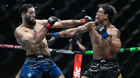 Le Français Nassourdine Imavov face au Brésilien Caio Borralho lors du main event de l'UFC Paris, 6 septembre 2025