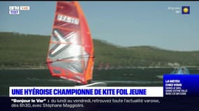 Originaire de Hyères, Heloïse Pégourié reste championne de kite foil jeune