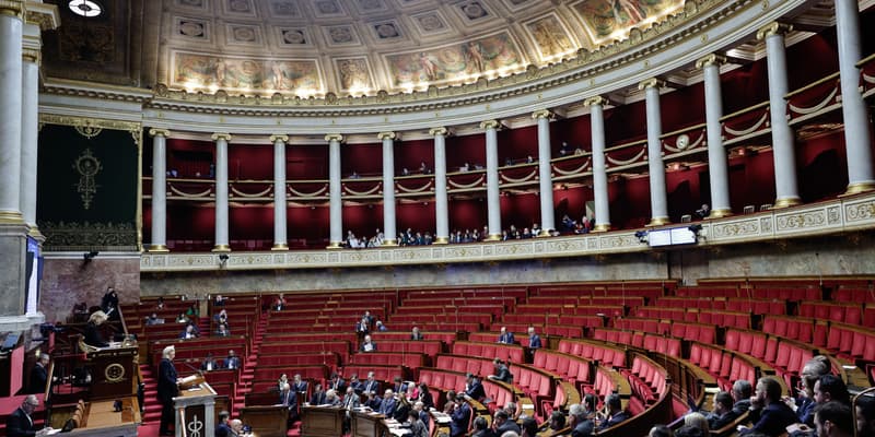 L'hémicycle de l'Assemblée nationale le 23 janvier 2026