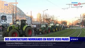  "La profession est désorientée": des agriculteurs normands manifestent en tracteurs à Paris