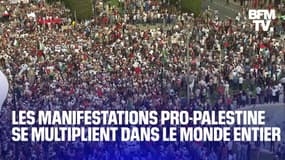 Dans le monde entier, les manifestations pro-Palestine se multiplient 