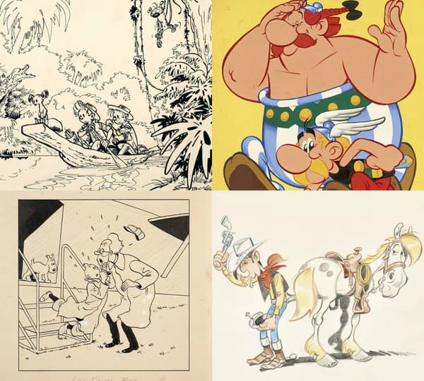 Des planches de BD proposées à la vente chez Artcurial Des planches de BD proposées à la vente chez Artcurial