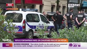 Refus d'obtempérer à Paris : un chauffard percute un piéton