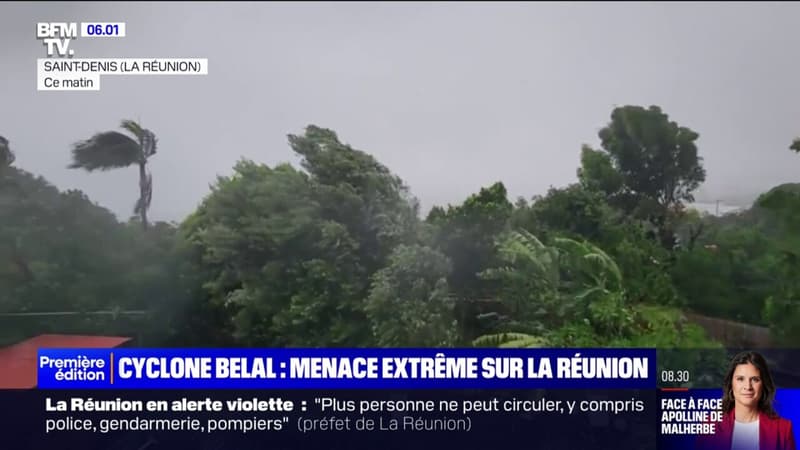 Cyclone Belal: l'île de la Réunion en alerte violette, toute la population appelée à se confiner
