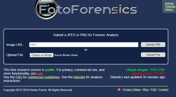 FotoForensics permet de repérer les images retouchées. 