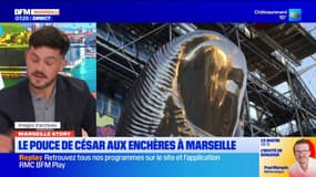 Le Pouce de l'artiste César mis aux enchères à Marseille