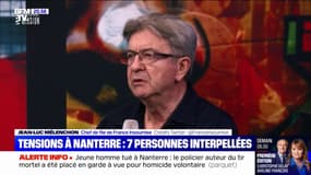 Mineur tué à Nanterre: Jean-Luc Mélenchon (LFI) pointe "la gravité de la déchéance de l'autorité de l'État"